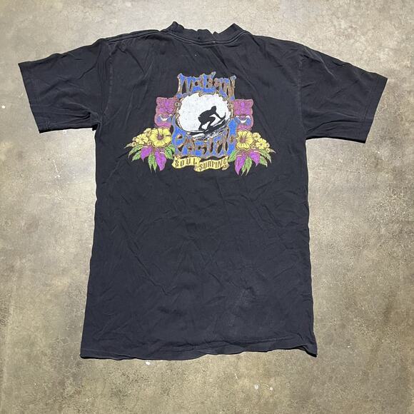 Vintage 90s Ocean Pacific Black Surfing T-Shirt - Picture 5 of 7